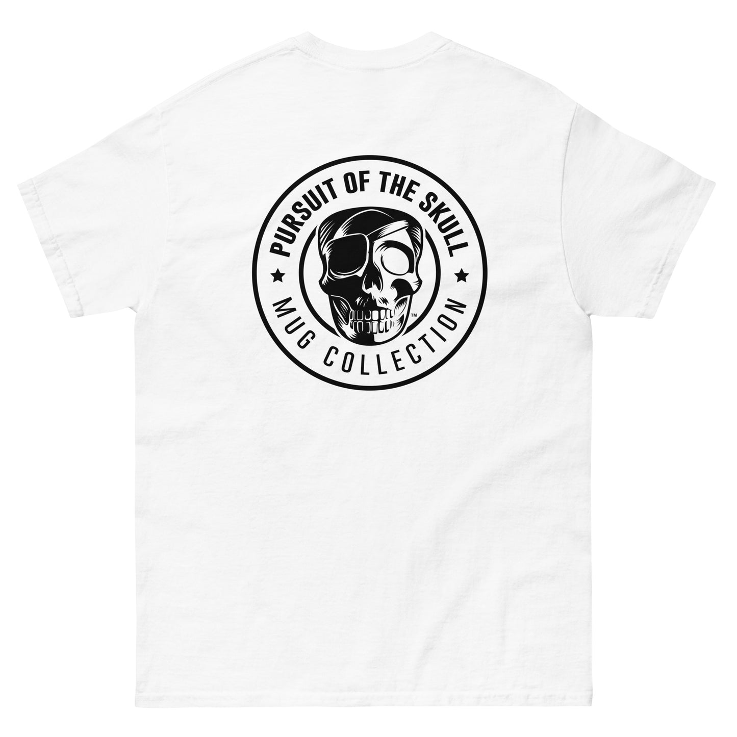 White Skull Cotton Men's Classic T-Shirt