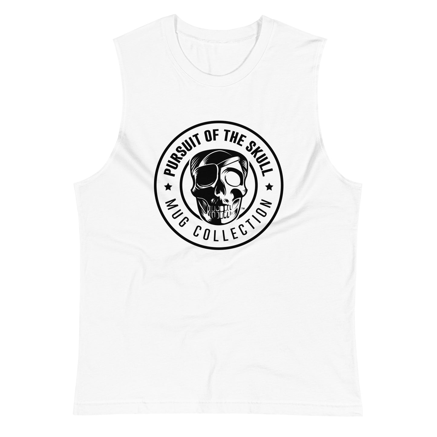 White Logo Muscle Shirt